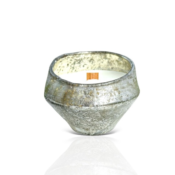 Mercury Glass Pomegranate Noir Inspired by Jo Malone Natural Wood Wick Candle - Picture 4 of 9